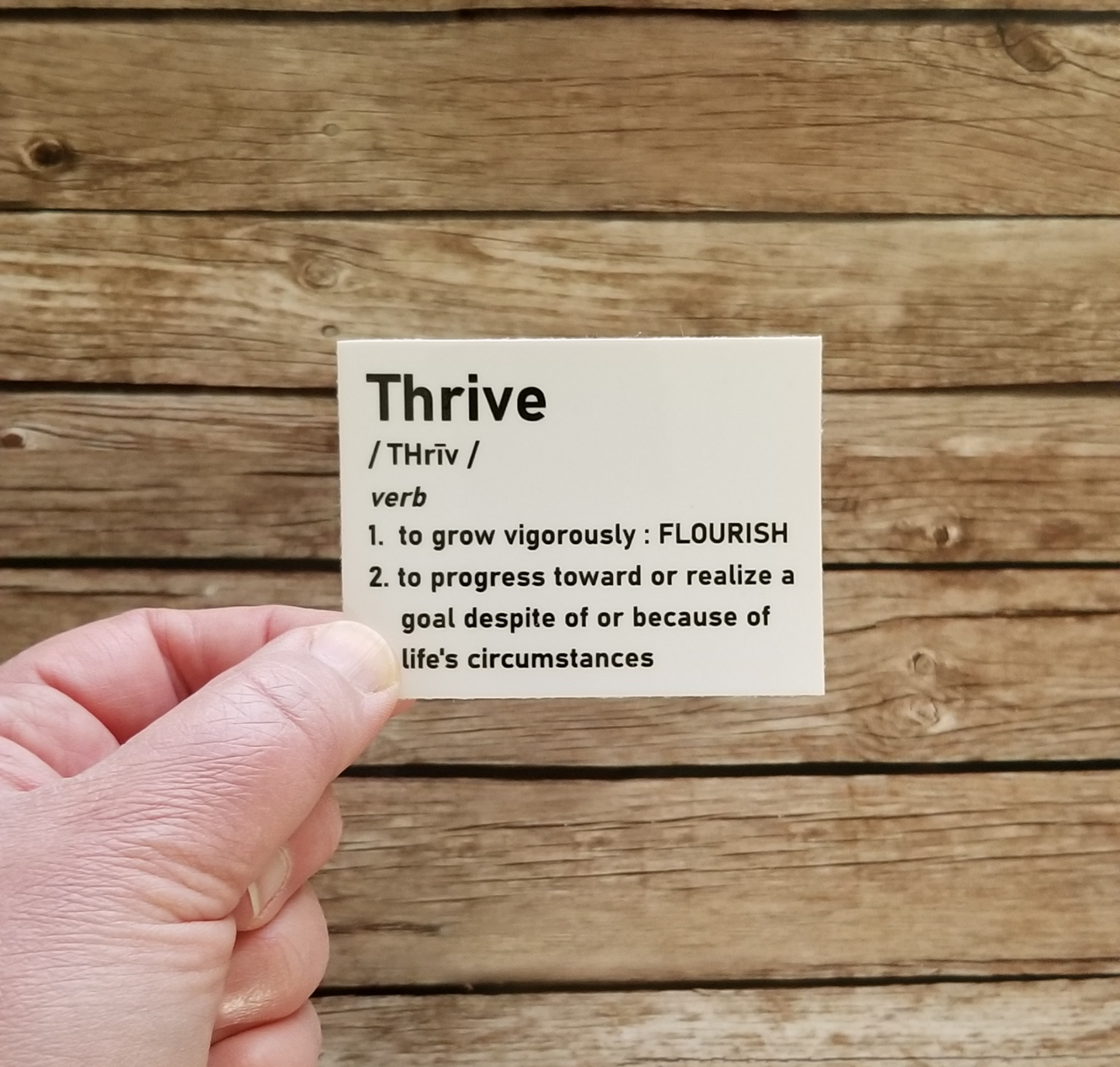 Thrive Definition Waterproof Sticker