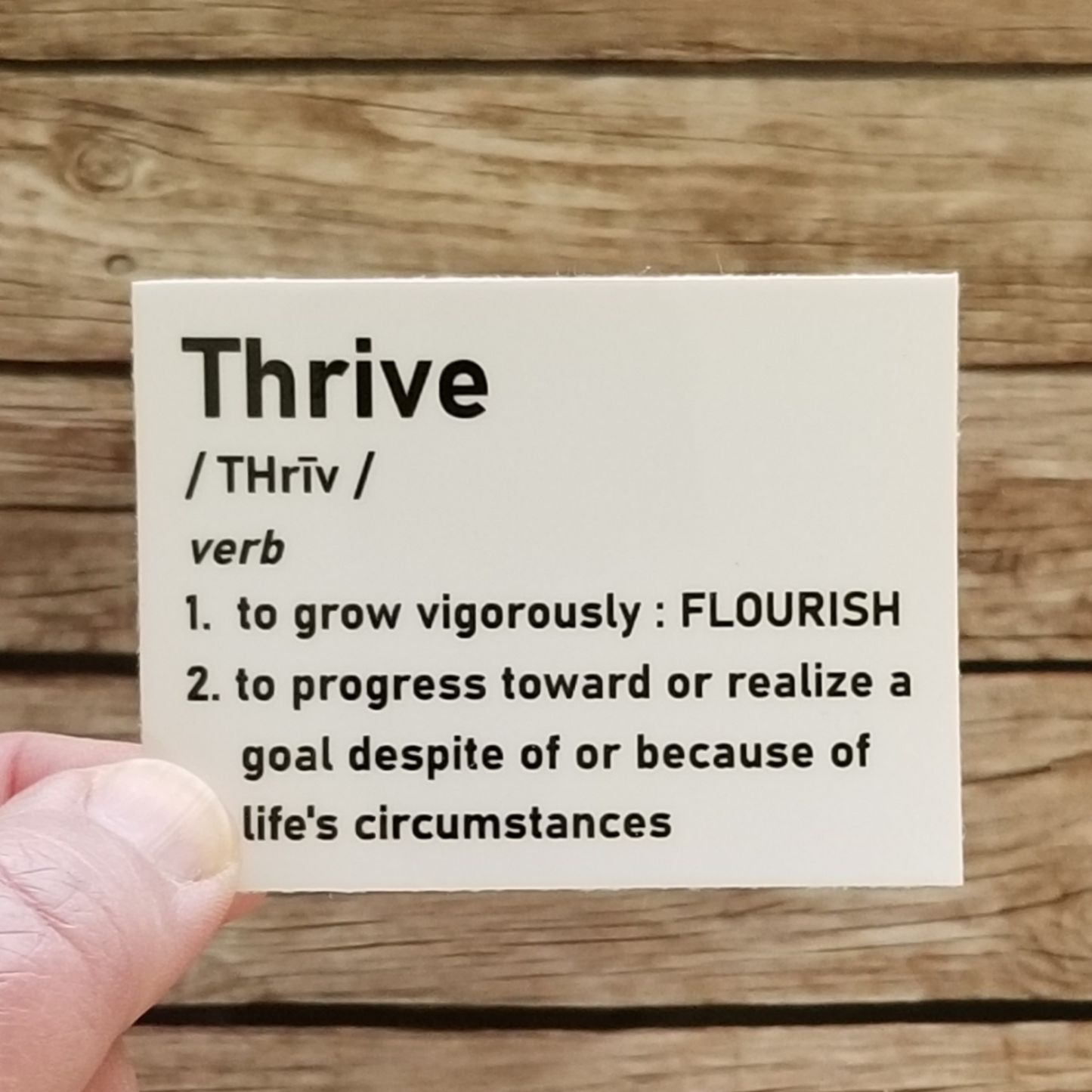 Thrive Definition Waterproof Sticker