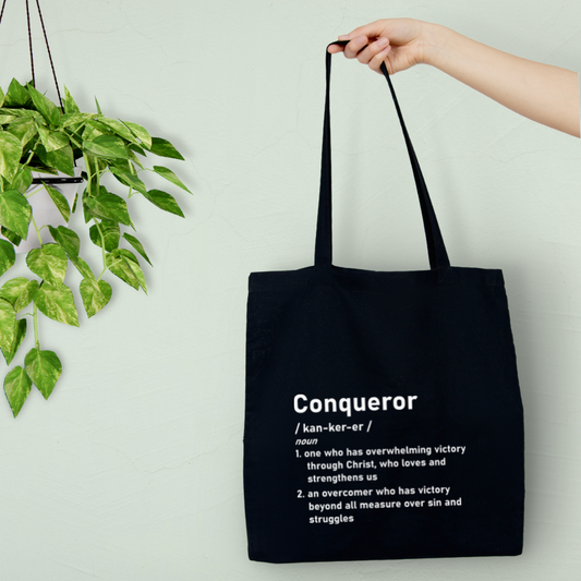 Conqueror Definition Tote Bag